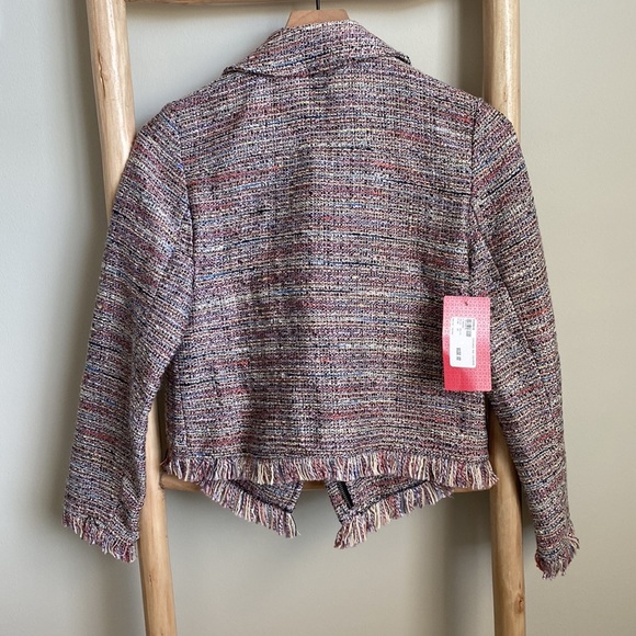 Cupcakes & cashmere cantor tweed multicolor jacket Sz xs nwt - Picture 6 of 9